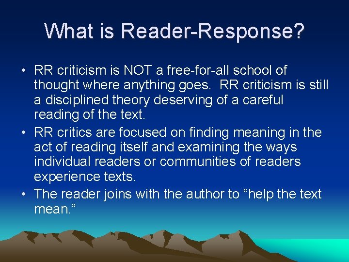 Literary Theory ReaderResponse Criticism Subjective vs Objective When