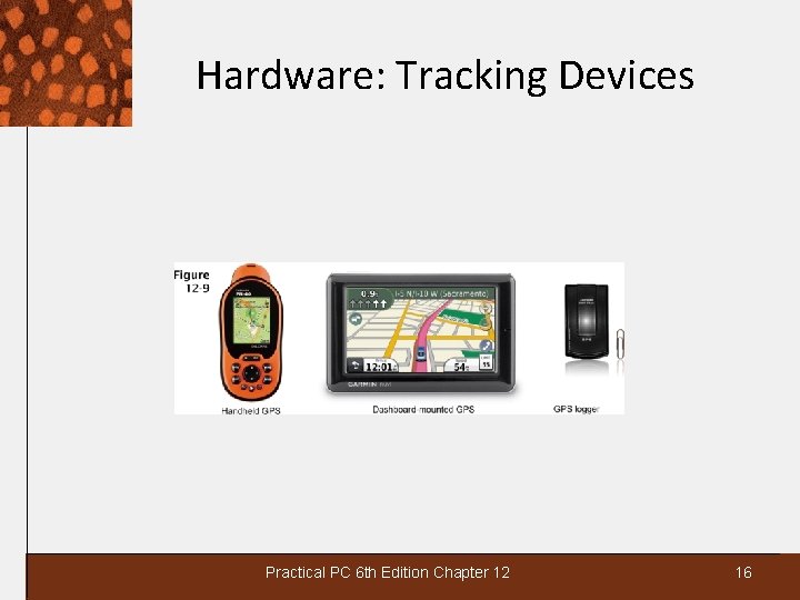 Hardware: Tracking Devices Practical PC 6 th Edition Chapter 12 16 