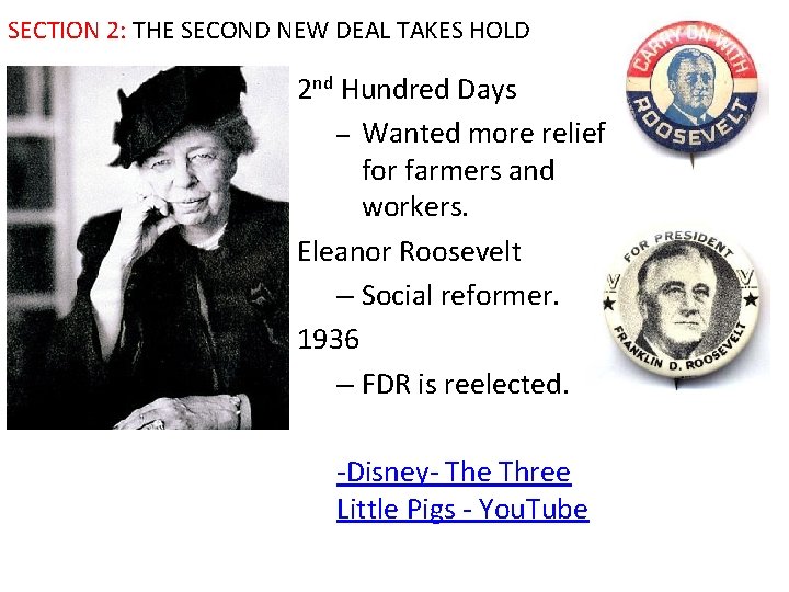 SECTION 2: THE SECOND NEW DEAL TAKES HOLD 2 nd Hundred Days – Wanted