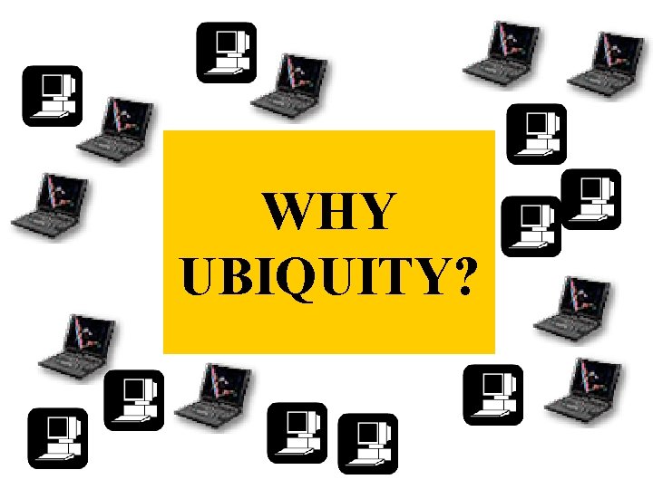 WHY UBIQUITY? 
