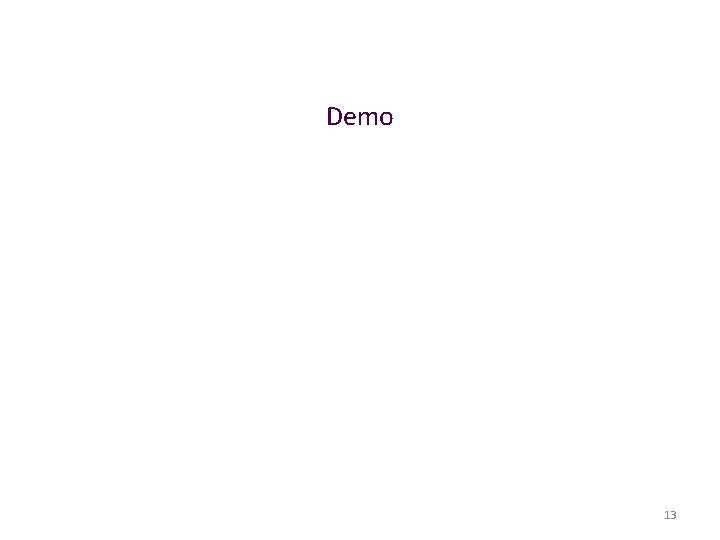 Demo 13 