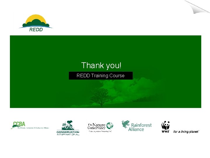 Thank you! REDD Training Course 34 