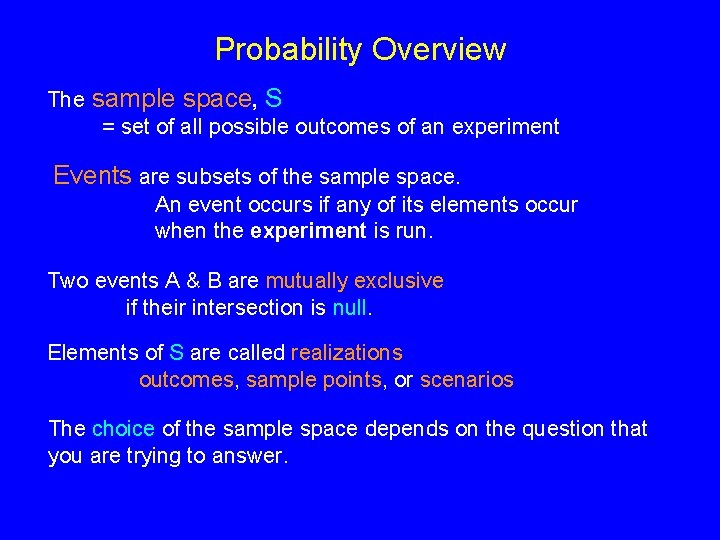 Lecture 10 Introduction to Probability Topics Events sample
