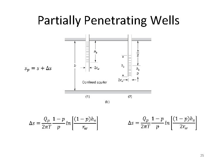 Partially Penetrating Wells 25 
