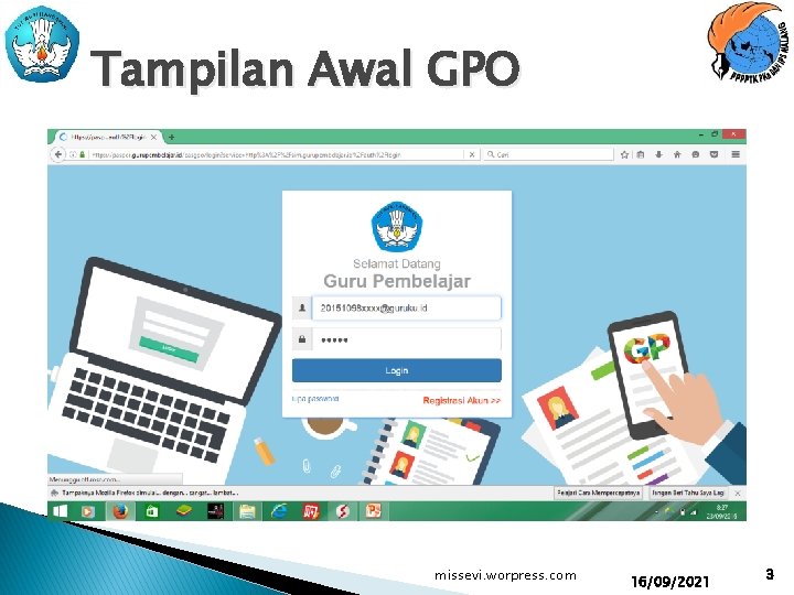 Tampilan Awal GPO missevi. worpress. com 16/09/2021 3 