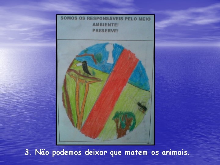 3. Não podemos deixar que matem os animais. 