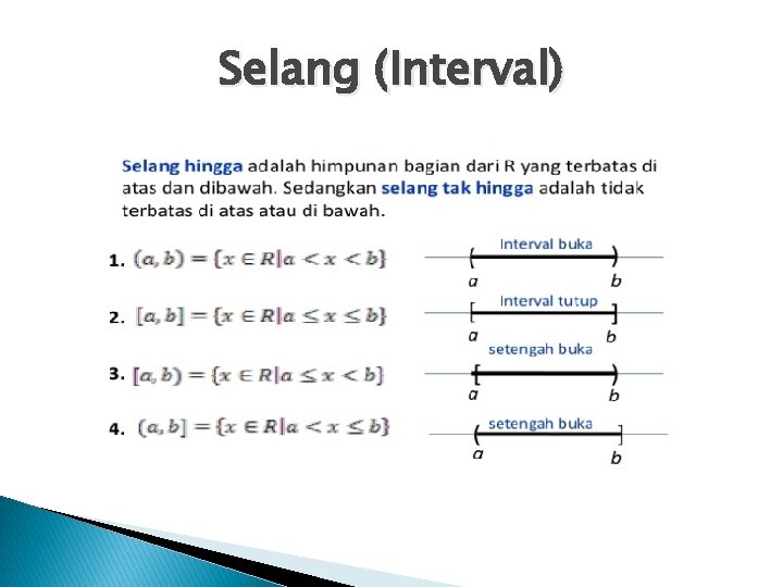 Selang (Interval) 