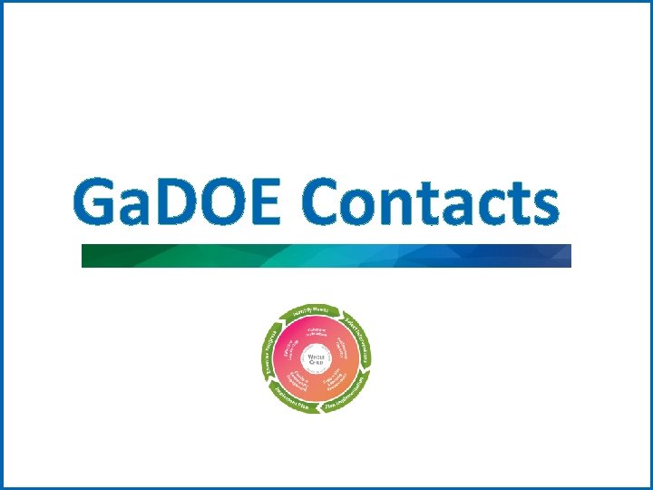 Ga. DOE Contacts 