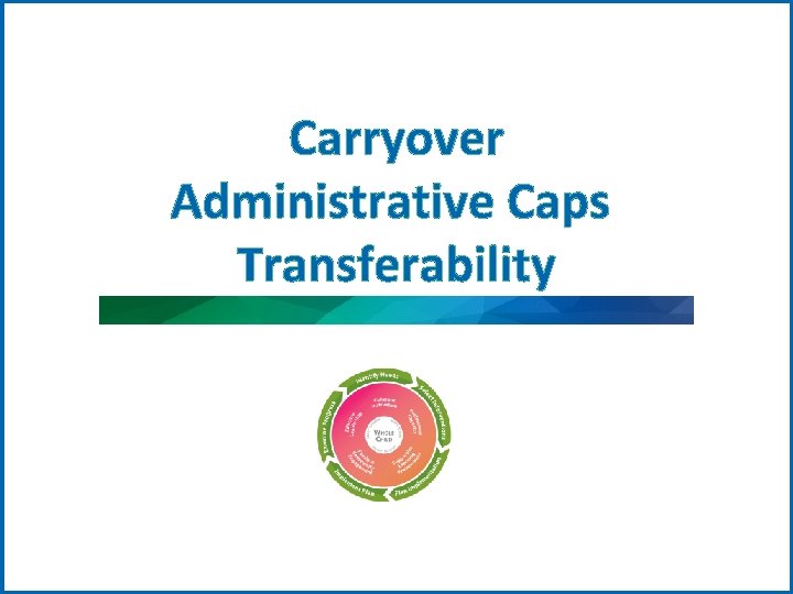 Carryover Administrative Caps Transferability 