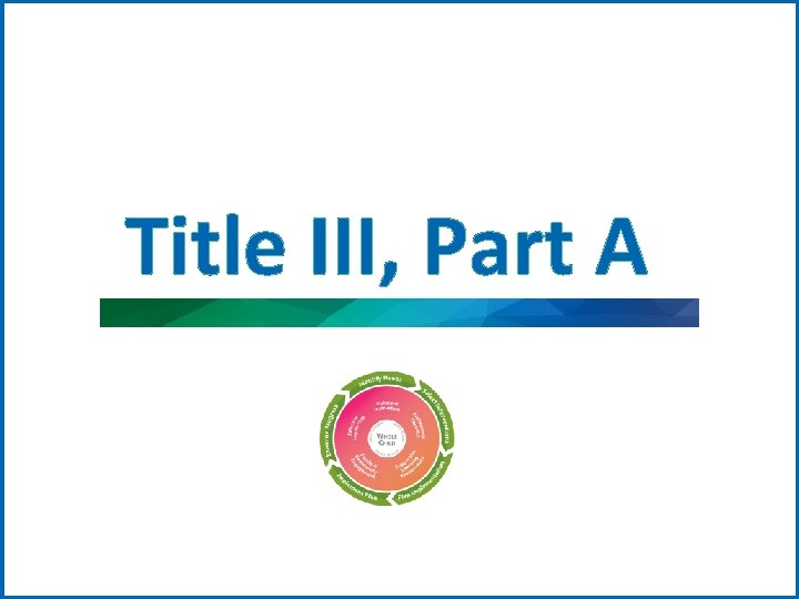 Title III, Part A 