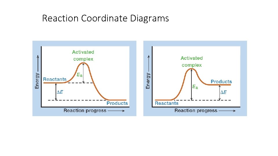 Reaction Coordinate Diagrams Reaction Coordinate Diagrams