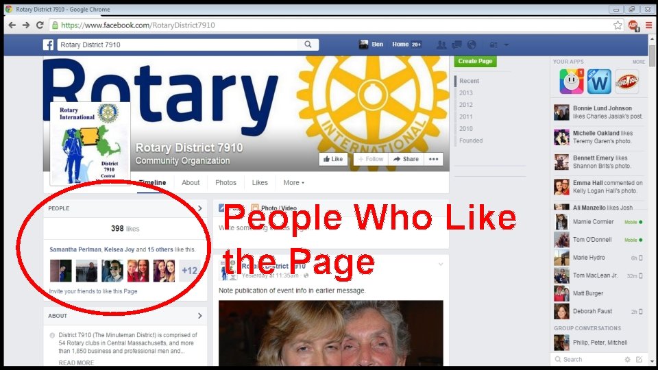 People Who Like the Page 