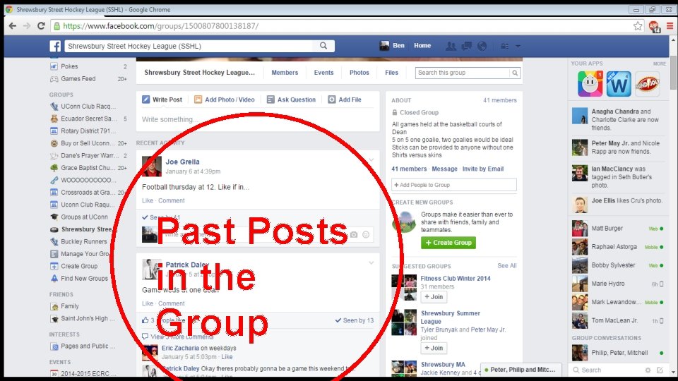 Past Posts in the Group 