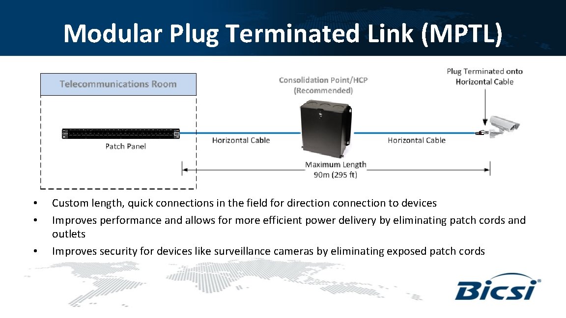 Modular Plug Terminated Link (MPTL) • • • Custom length, quick connections in the