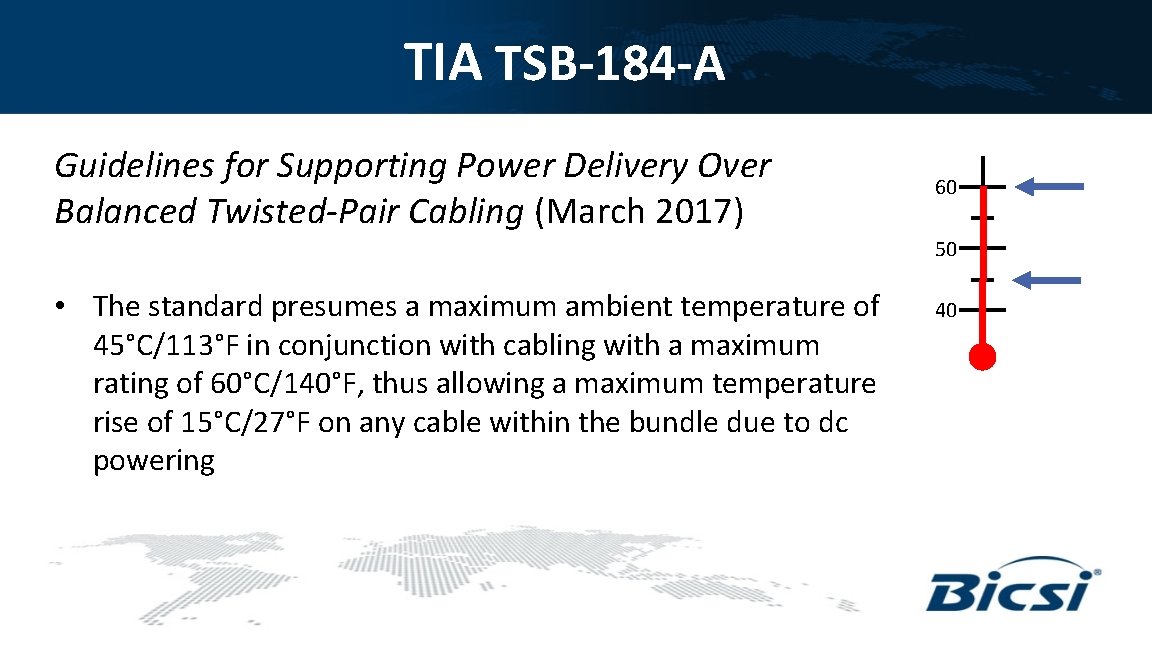 TIA TSB-184 -A Guidelines for Supporting Power Delivery Over Balanced Twisted-Pair Cabling (March 2017)