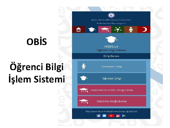 OBİS Öğrenci Bilgi İşlem Sistemi 