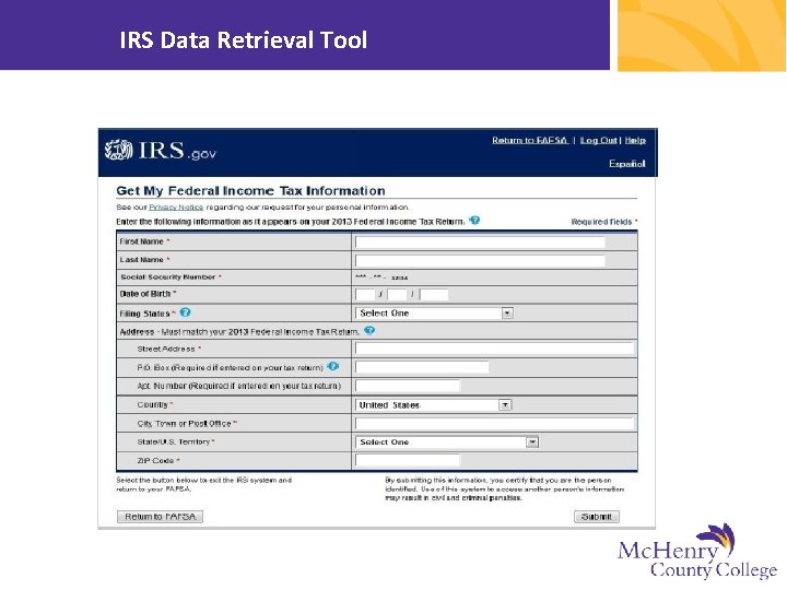 IRS Data Retrieval Tool 