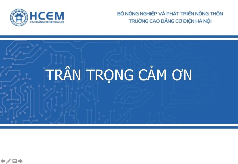 TR N TRỌNG CẢM ƠN 