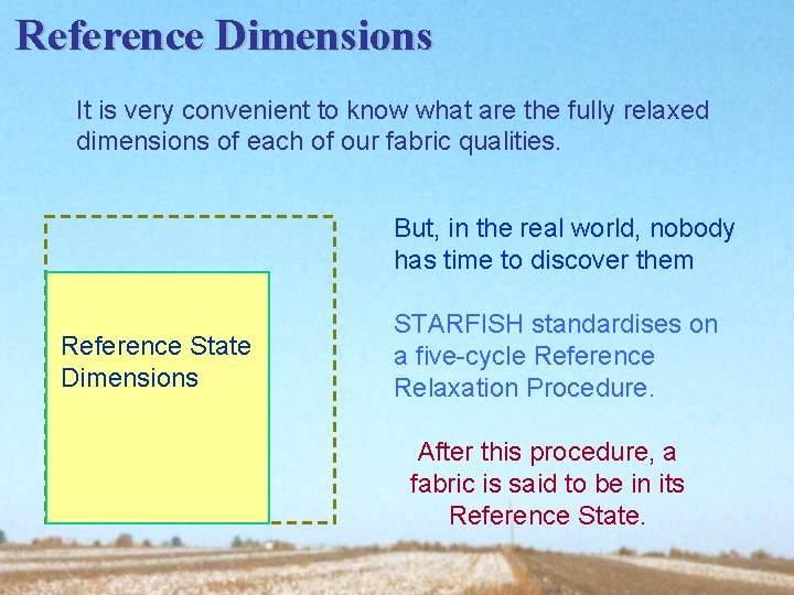 Reference Dimensions It is very convenient to know what are the fully relaxed dimensions