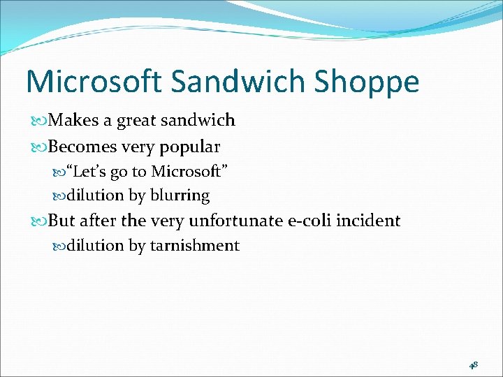 Microsoft Sandwich Shoppe Makes a great sandwich Becomes very popular “Let’s go to Microsoft”