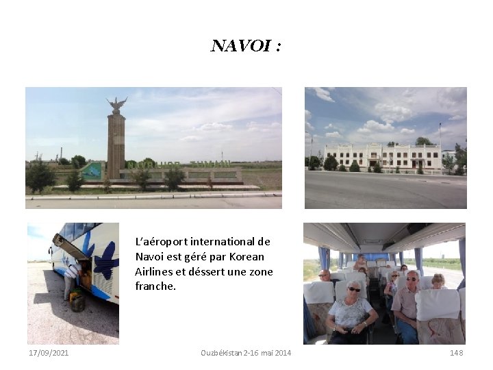 NAVOI : L’aéroport international de Navoi est géré par Korean Airlines et déssert une