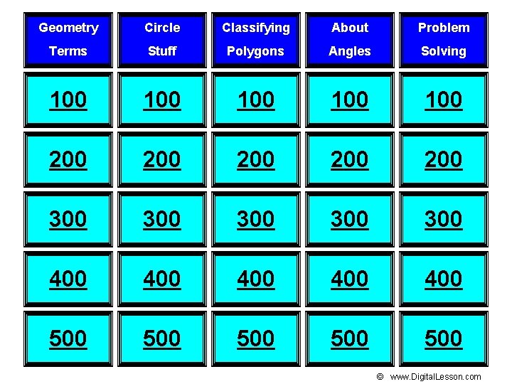 Geometry Circle Classifying About Problem Terms Stuff Polygons Angles Solving 100 100 100 200