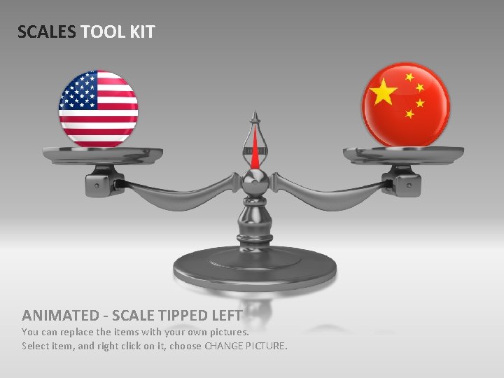 SCALES TOOL KIT ANIMATED - SCALE TIPPED LEFT You can replace the items with