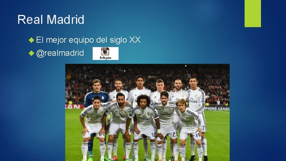 Real Madrid El mejor equipo del siglo XX @realmadrid 