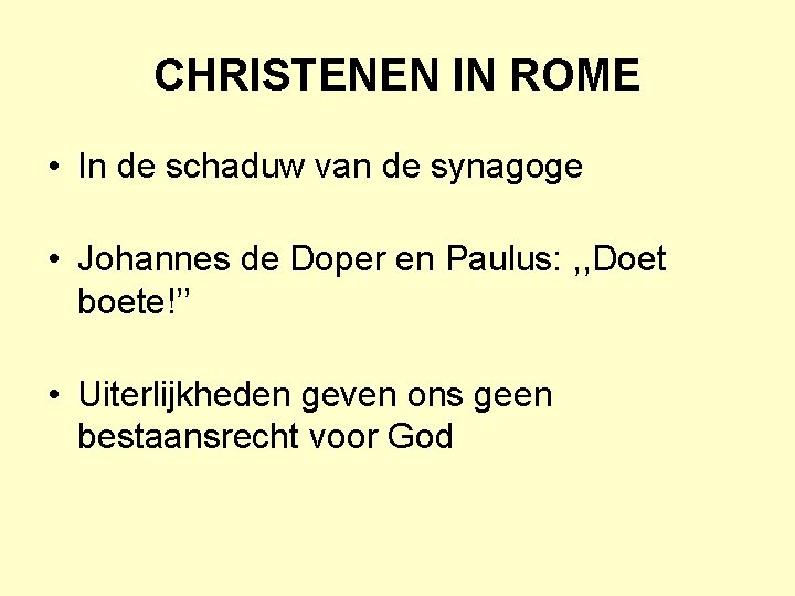 CHRISTENEN IN ROME • In de schaduw van de synagoge • Johannes de Doper