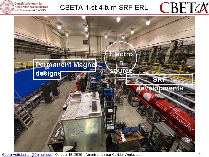 CBETA 1 -st 4 -turn SRF ERL Permanent Magnet designs Electro n source SRF