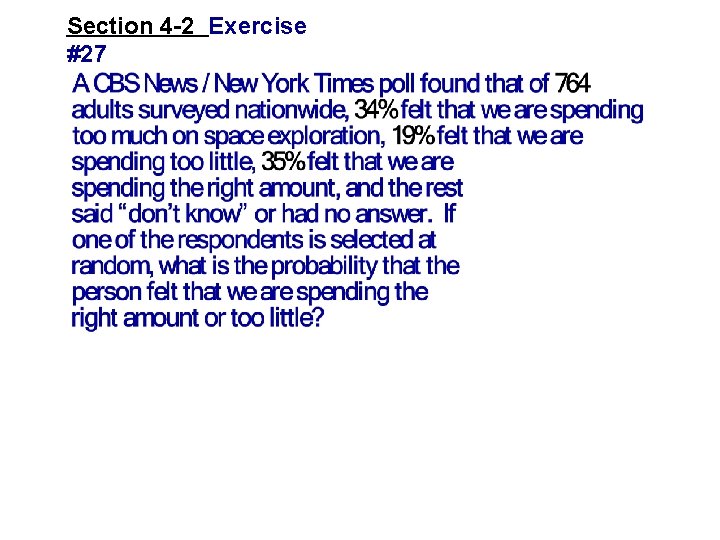 Section 4 -2 Exercise #27 Section 4 -2 Exercise #27