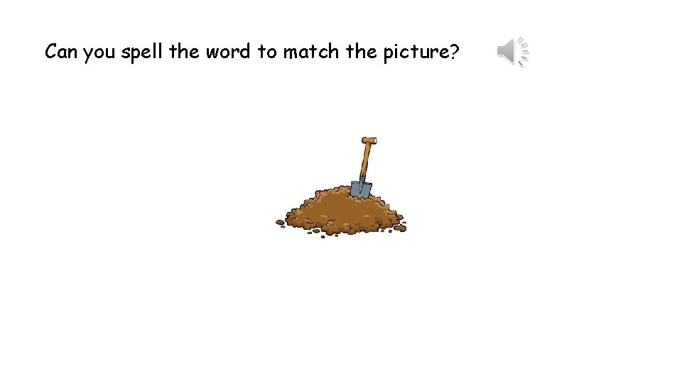 Can you spell the word to match the picture? 
