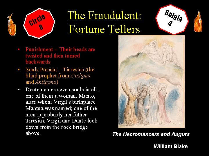 le c r Ci 8 The Fraudulent: Fortune Tellers • Punishment – Their heads