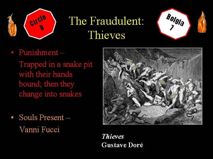 le c r Ci 8 The Fraudulent: Thieves • Punishment – Trapped in a
