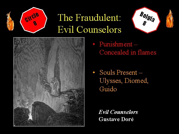 le c r Ci 8 The Fraudulent: Evil Counselors Bol 8 gia • Punishment