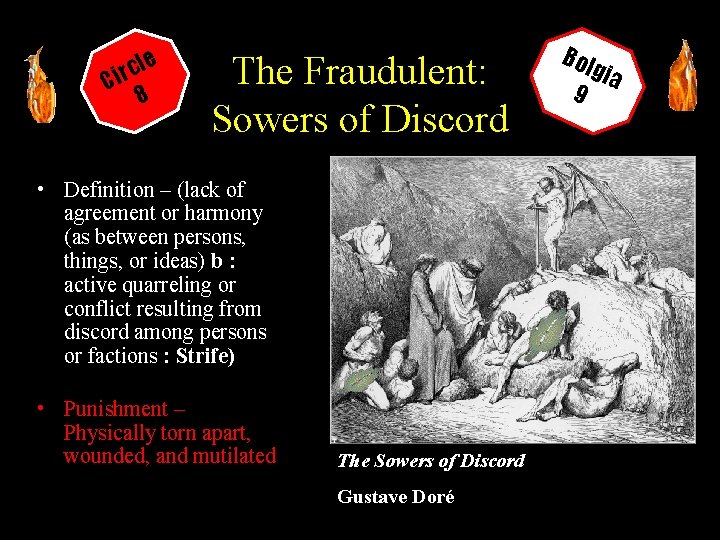 le c r Ci 8 The Fraudulent: Sowers of Discord • Definition – (lack