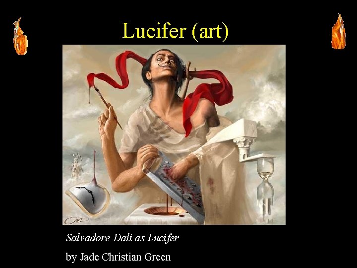 Lucifer (art) Salvadore Dali as Lucifer by Jade Christian Green 