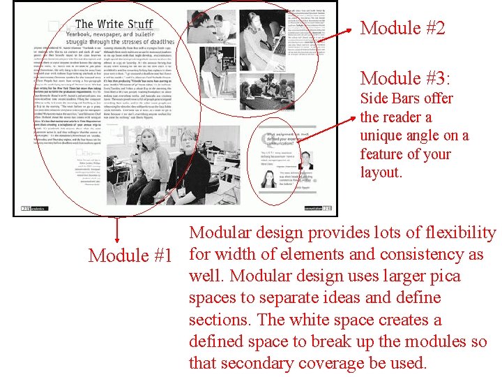 Module #2 Module #3: Side Bars offer the reader a unique angle on a