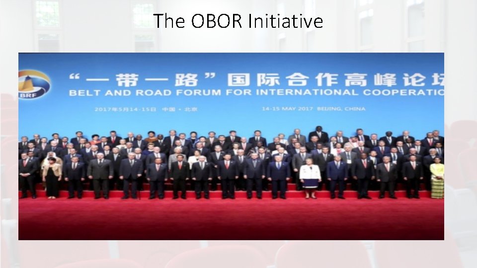 The OBOR Initiative 