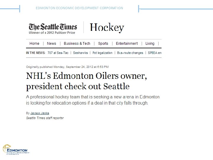 EDMONTON ECONOMIC DEVELOPMENT CORPORATION 