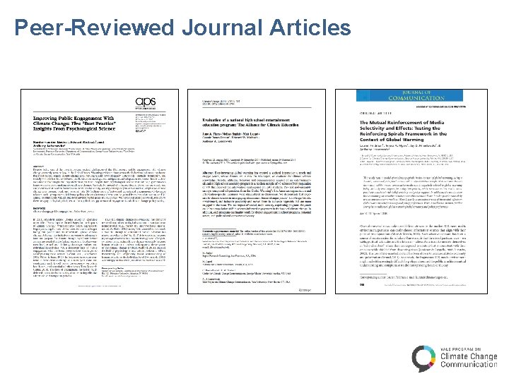 Peer-Reviewed Journal Articles 