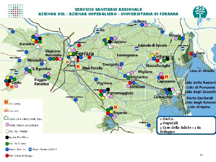 SERVIZIO SANITARIO REGIONALE AZIENDA USL / AZIENDA OSPEDALIERO – UNIVERSITARIA DI FERRARA Cologna Pilastri