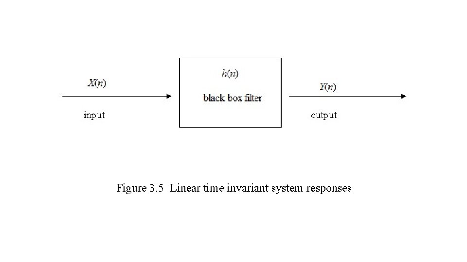 Figure 3. 5 Linear time invariant system responses 