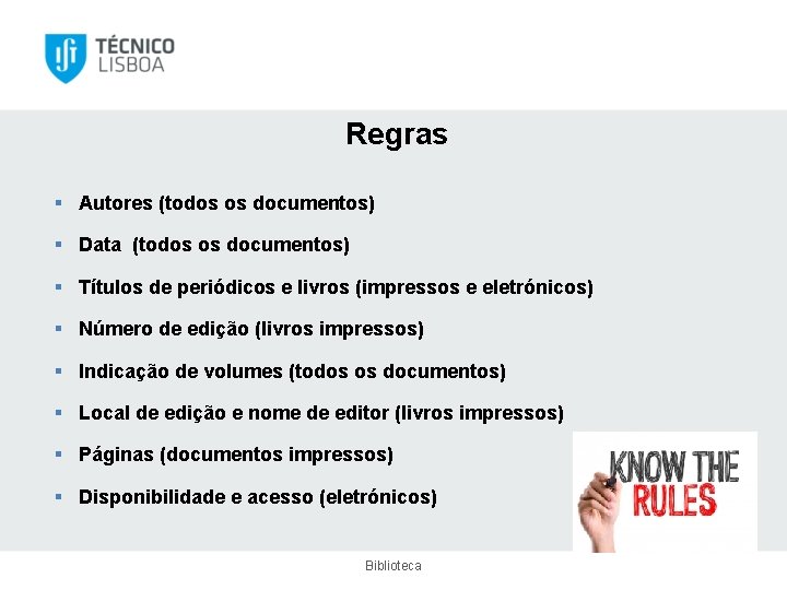 Regras § Autores (todos os documentos) § Data (todos os documentos) § Títulos de