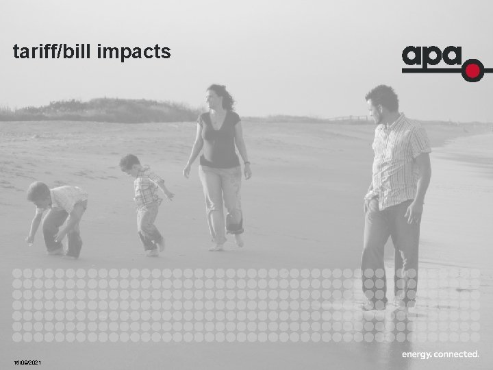 tariff/bill impacts 16/09/2021 