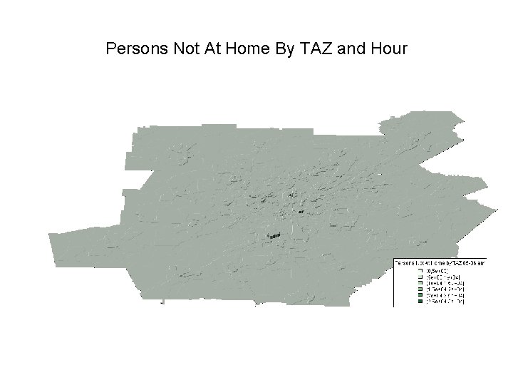 Persons Not At Home By TAZ and Hour 