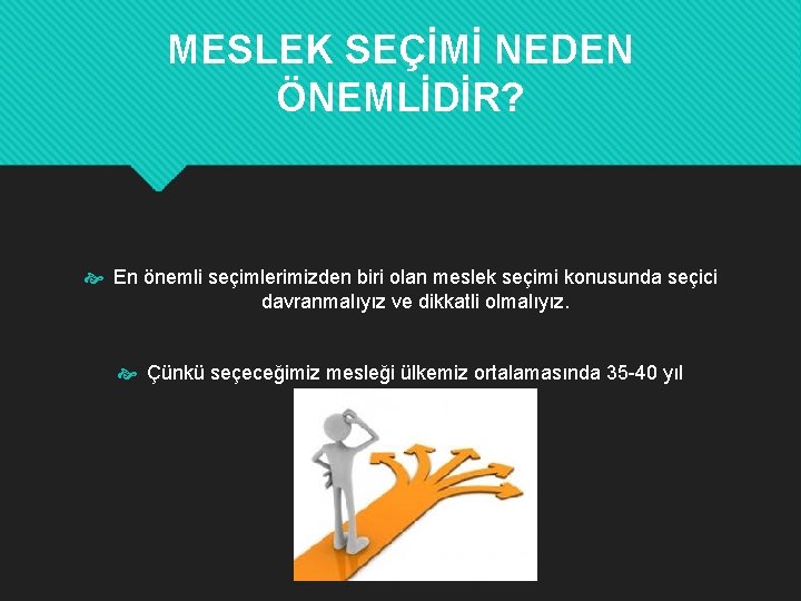 MESLEK SEÇİMİ NEDEN ÖNEMLİDİR? En önemli seçimlerimizden biri olan meslek seçimi konusunda seçici davranmalıyız