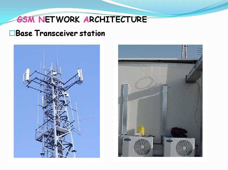 GSM NETWORK ARCHITECTURE �Base Transceiver station 