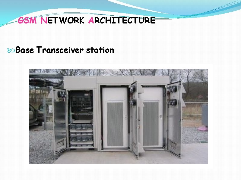 GSM NETWORK ARCHITECTURE Base Transceiver station 