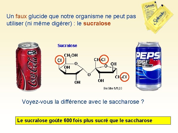 Un faux glucide que notre organisme ne peut pas utiliser (ni même digérer) :